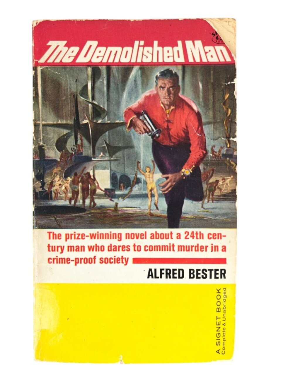 The Demolished Man Alfred Bester Paperback 1953 Third Printing Sci-Fi Thriller